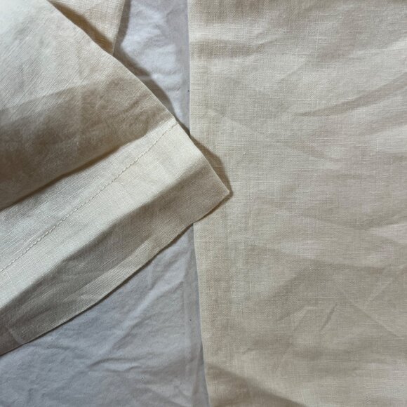 Everlane Womens Linen Way High Drape Pant in Ivory Size 0 Natural Color Coastal - Picture 7 of 7